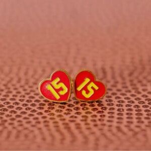 #15 Kansas City Chiefs Patrick Mahomes Inspired Earrings